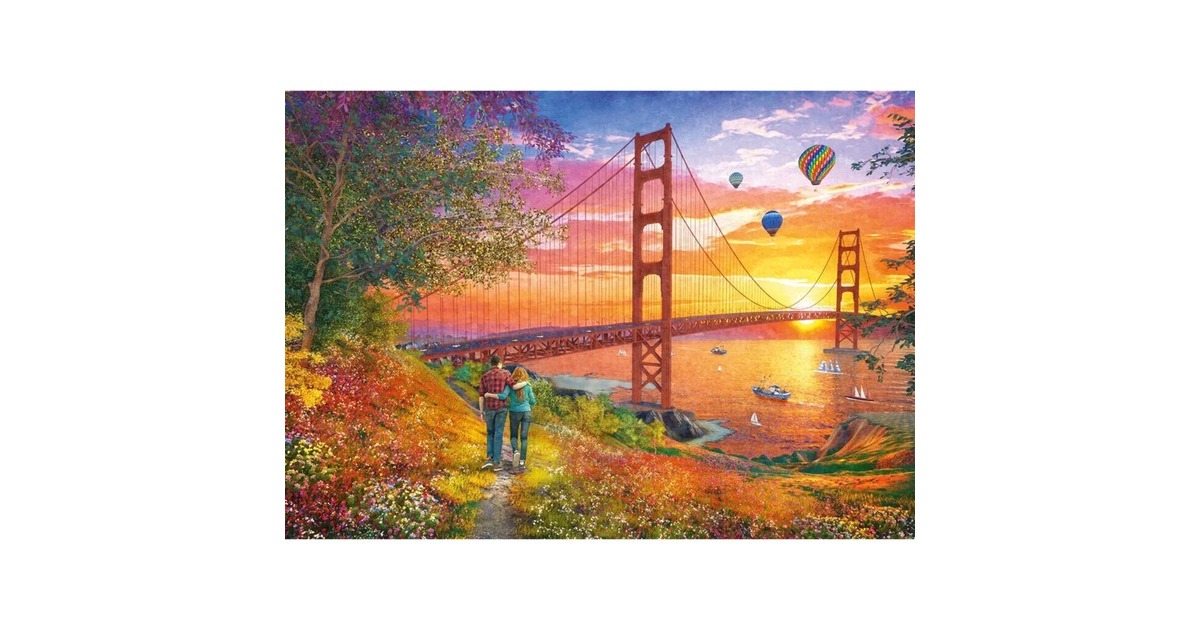 Schmidt Spiele Spaziergang zur Golden Gate Bridge, Puzzle(2000 Teile)