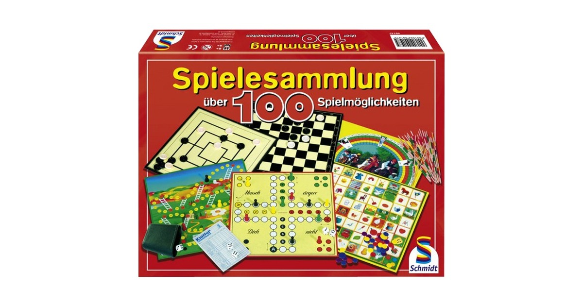 Schmidt Spiele Spielesammlung: 100 Spielmöglichkeiten, Brettspiel