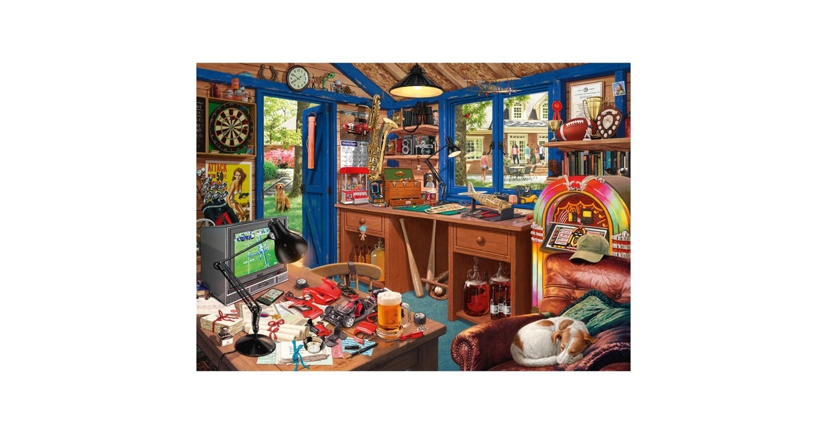 Schmidt Spiele Steve Read: Secret Puzzle - Vaters Werkstatt(1000 Teile)