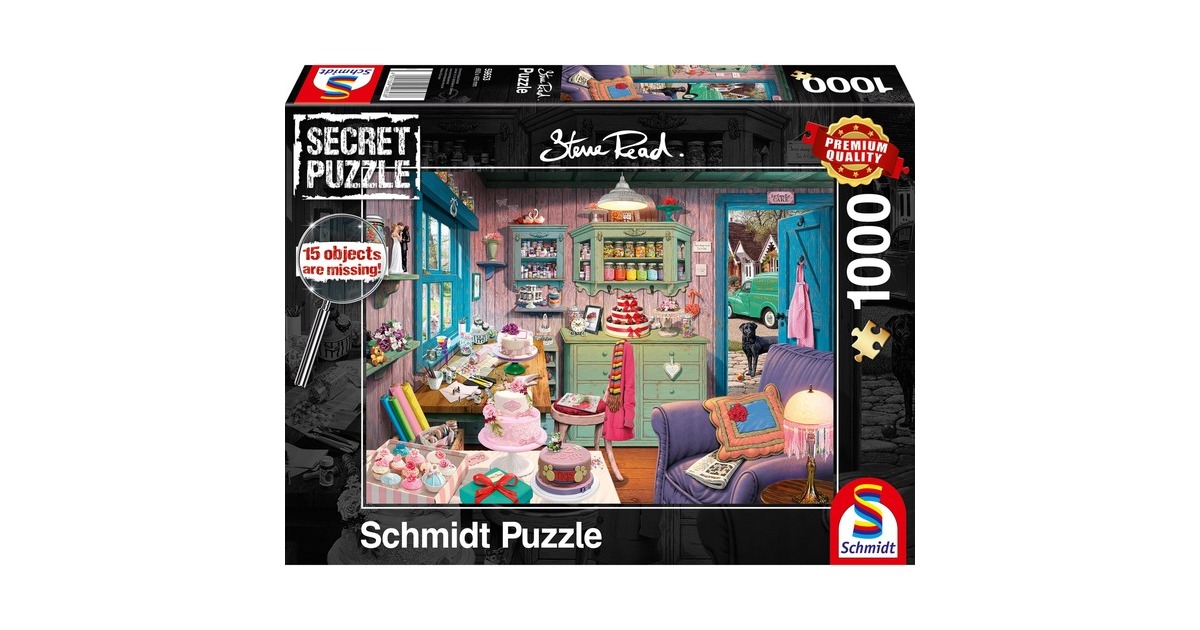 Schmidt Spiele Steve Read: Secret Puzzles - Großmutters Stube(1000 Teile)