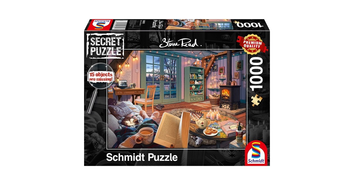 Schmidt Spiele Steve Read: Secret Puzzles - Im Ferienhaus(1000 Teile)