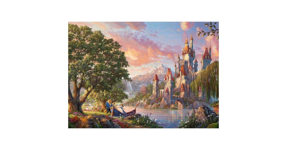 Schmidt Spiele Thomas Kinkade Studios: Belle's Magical World, Puzzle(Disney Dreams Collections)