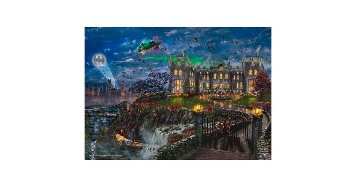 Schmidt Spiele Thomas Kinkade Studios: DC Comics Wayne Manor, Puzzle(1000 Teile)