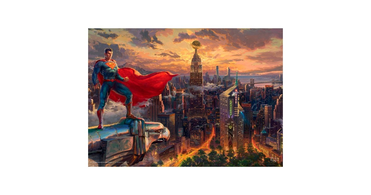 Schmidt Spiele Thomas Kinkade Studios: DC - Superman - Protector of Metropolis, Puzzle(1000 Teile)