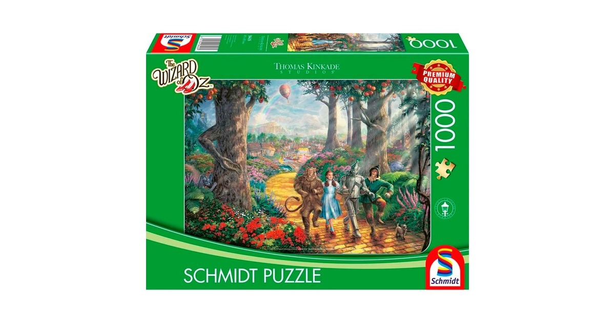 Schmidt Spiele Thomas Kinkade Studios: Der Zauberer von Oz, Follow the Yellow Brick Road, Puzzle(1000 Teile)