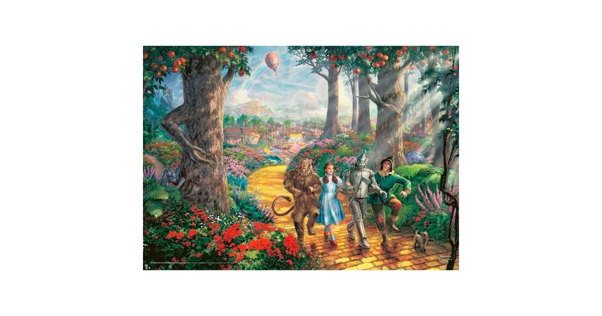 Schmidt Spiele Thomas Kinkade Studios: Der Zauberer von Oz, Follow the Yellow Brick Road, Puzzle(1000 Teile)