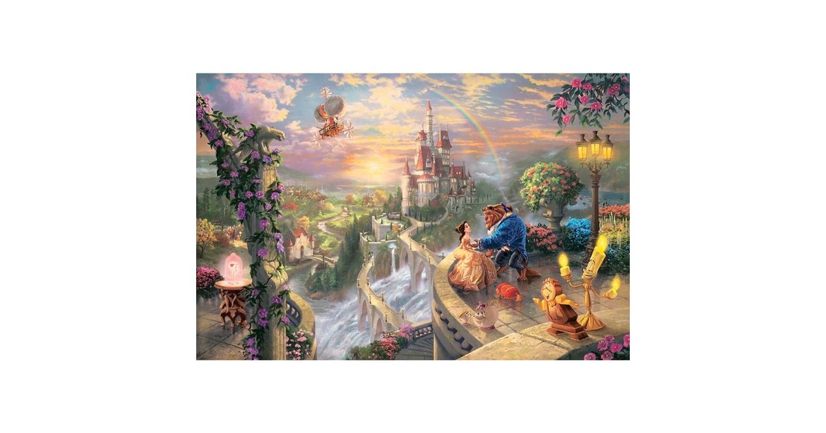 Schmidt Spiele Thomas Kinkade Studios: Disney Dreams Collection -Die Schöne und das Biest, Puzzle(1000 Teile)
