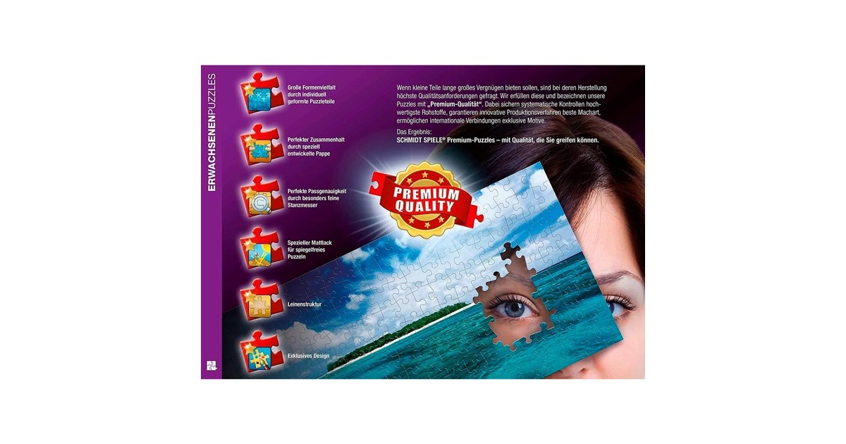 Schmidt Spiele Thomas Kinkade Studios: Disney Dreams Collection -Die Schöne und das Biest, Puzzle(1000 Teile)