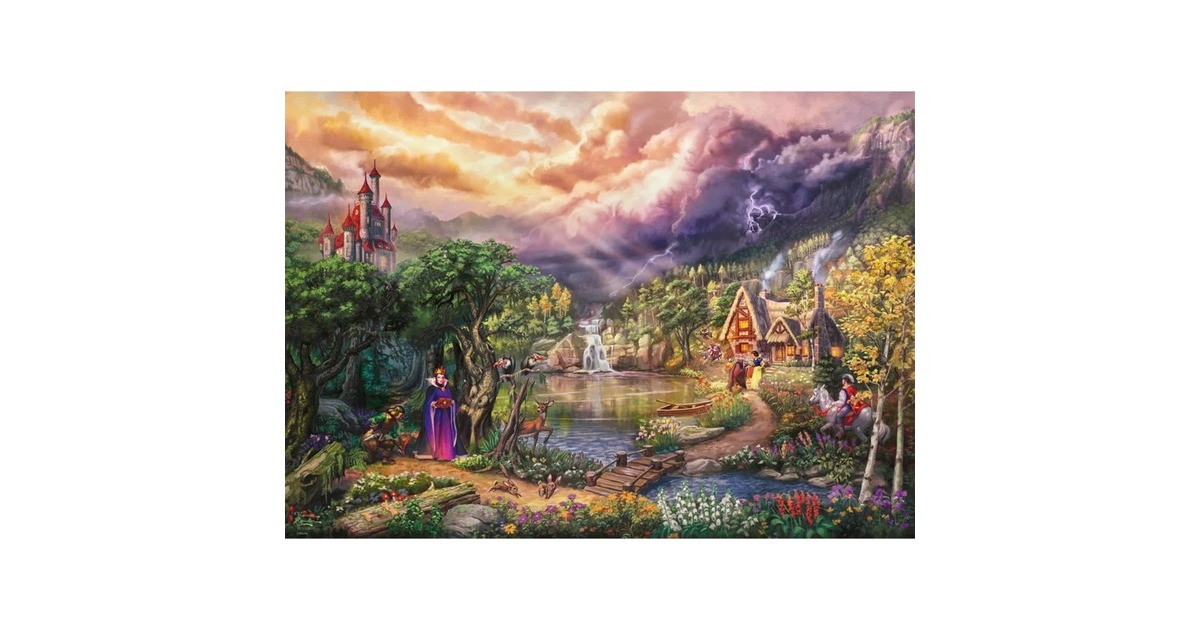 Schmidt Spiele Thomas Kinkade Studios: Disney Dreams Collection- Snow White and the Queen, Puzzle(1000 Teile)