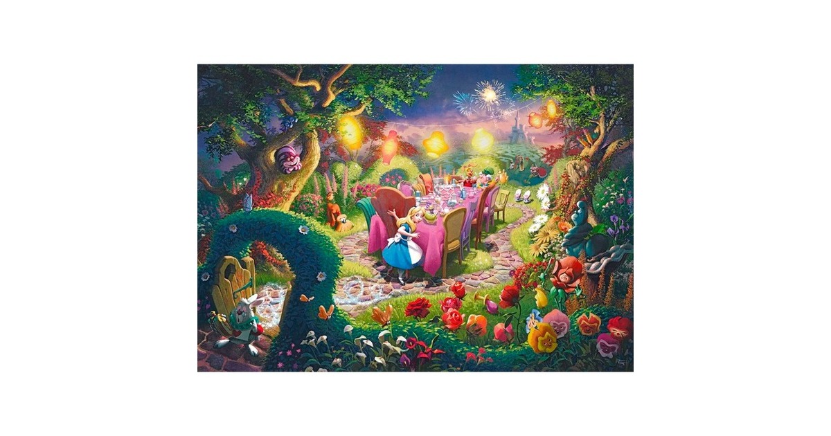 Schmidt Spiele Thomas Kinkade Studios: Disney Dreams Collection - Alice in Wonderland, Mad Hatter’s Tea Party, Puzzle(6000 Teile)