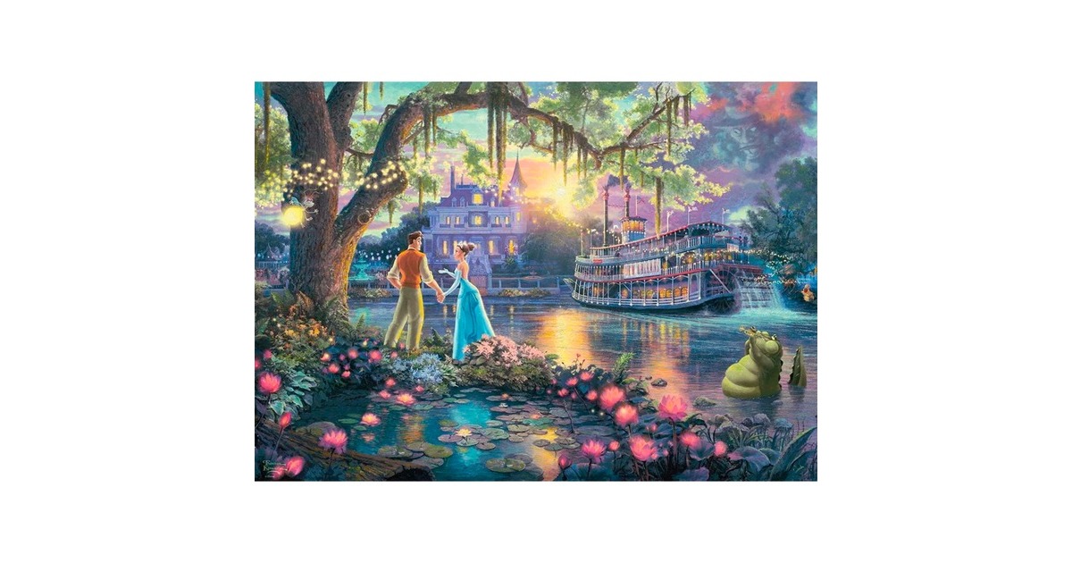Schmidt Spiele Thomas Kinkade Studios: Disney Dreams Collection - Die Prinzessin und der Frosch, Puzzle(1000 Teile)