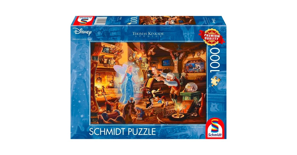 Schmidt Spiele Thomas Kinkade Studios: Disney Dreams Collection - Geppettos Pinocchio, Puzzle(1000 Teile)