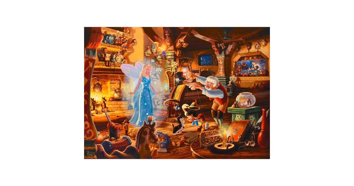 Schmidt Spiele Thomas Kinkade Studios: Disney Dreams Collection - Geppettos Pinocchio, Puzzle(1000 Teile)