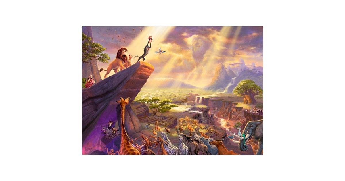 Schmidt Spiele Thomas Kinkade Studios: Disney Dreams Collection - König der Löwen, Puzzle(1000 Teile)