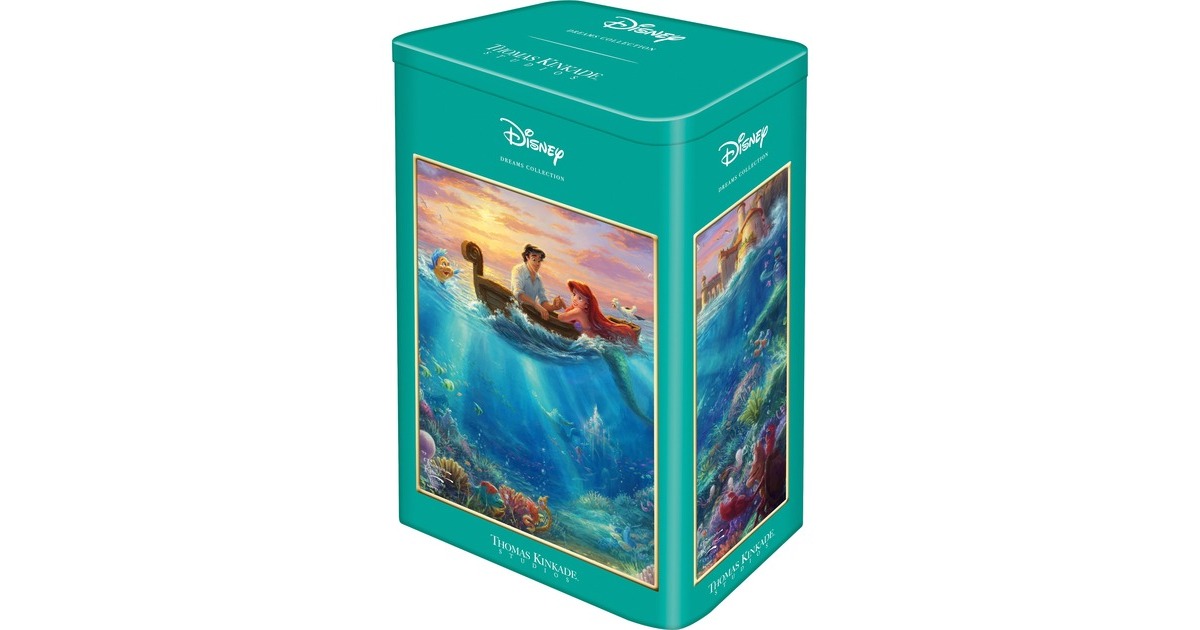 Schmidt Spiele Thomas Kinkade Studios: Disney - Arielle in der Nostalgie Metalldose, Puzzle(500 Teile)