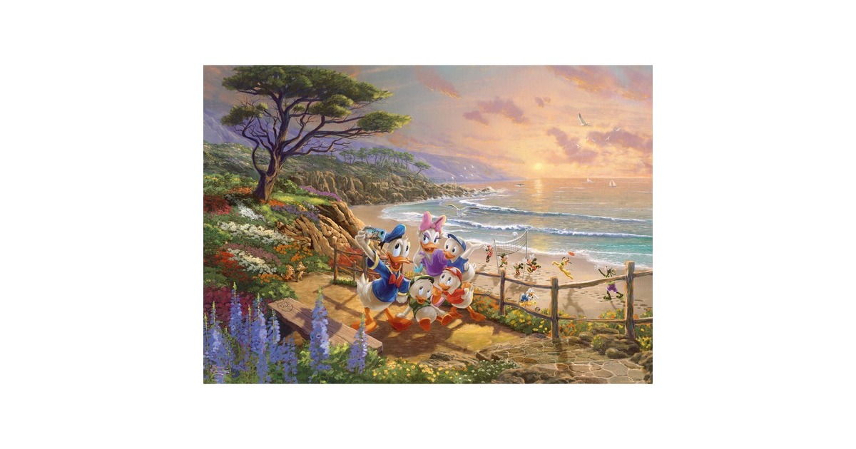Schmidt Spiele Thomas Kinkade Studios: Disney - Donald and Daisy A Duck Day Afternoon, Puzzle(1000 Teile)