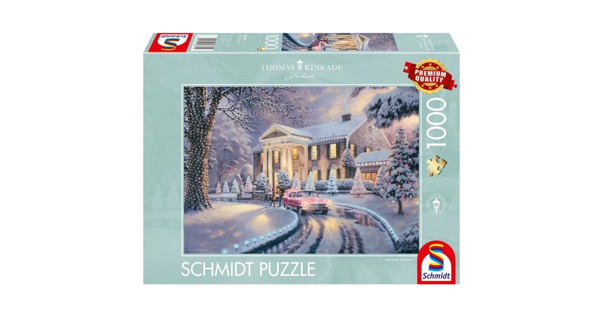 Schmidt Spiele Thomas Kinkade Studios: Graceland Christmas, Puzzle(1000 Teile)