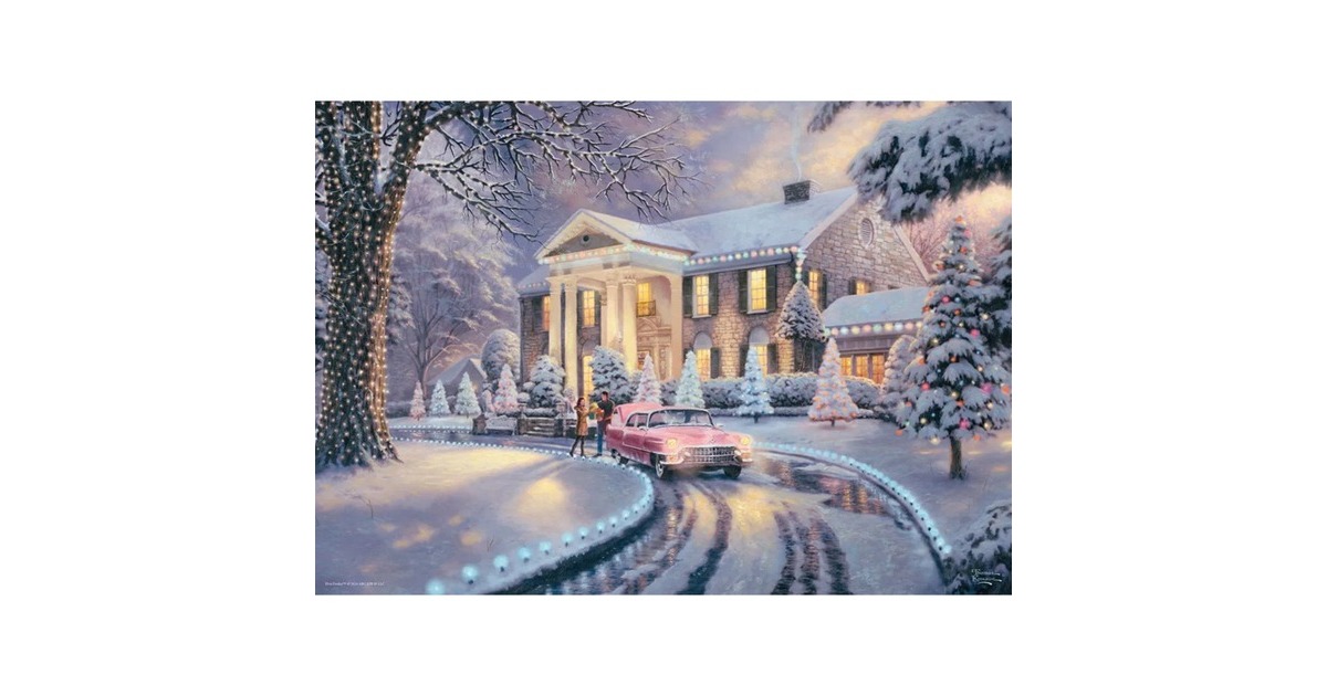Schmidt Spiele Thomas Kinkade Studios: Graceland Christmas, Puzzle(1000 Teile)