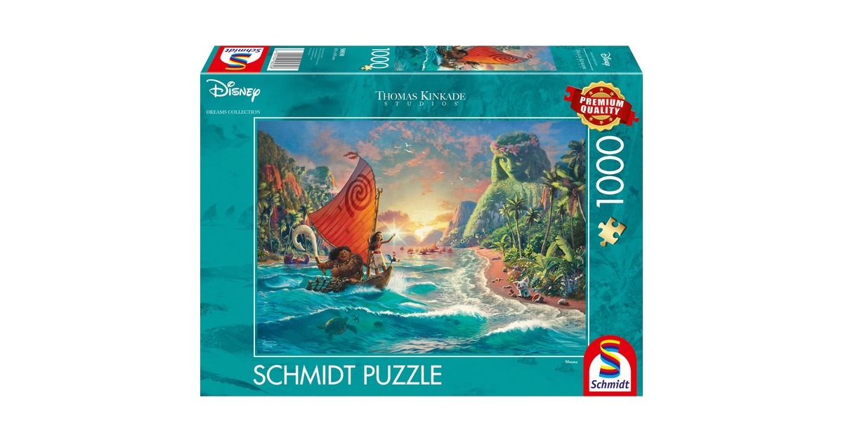 Schmidt Spiele Thomas Kinkade Studios: Moana – Vaiana, Puzzle(1000 Teile)