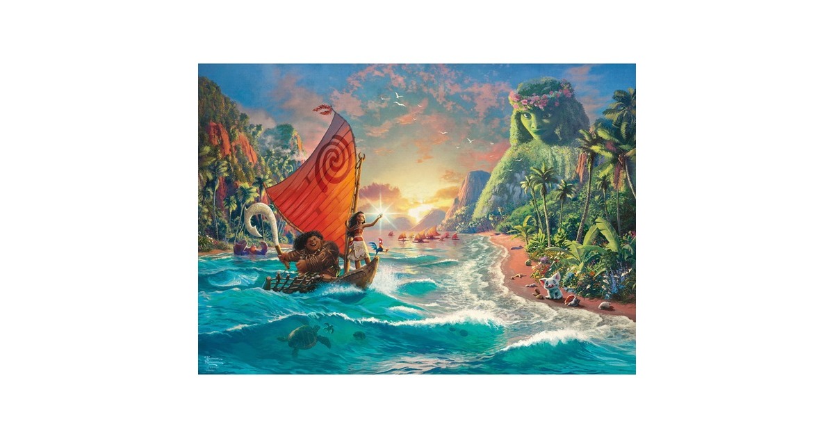 Schmidt Spiele Thomas Kinkade Studios: Moana – Vaiana, Puzzle(1000 Teile)