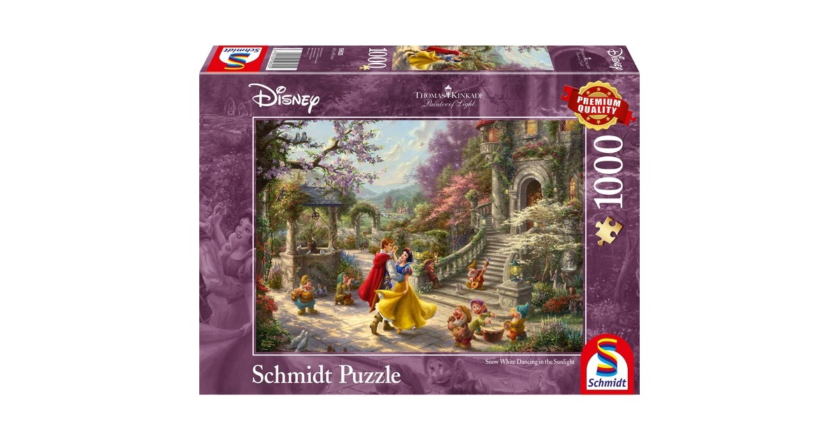 Schmidt Spiele Thomas Kinkade Studios: Painter of Light - Disney Schneewittchen - Tanz mit dem Prinzen, Puzzle(1000 Teile)