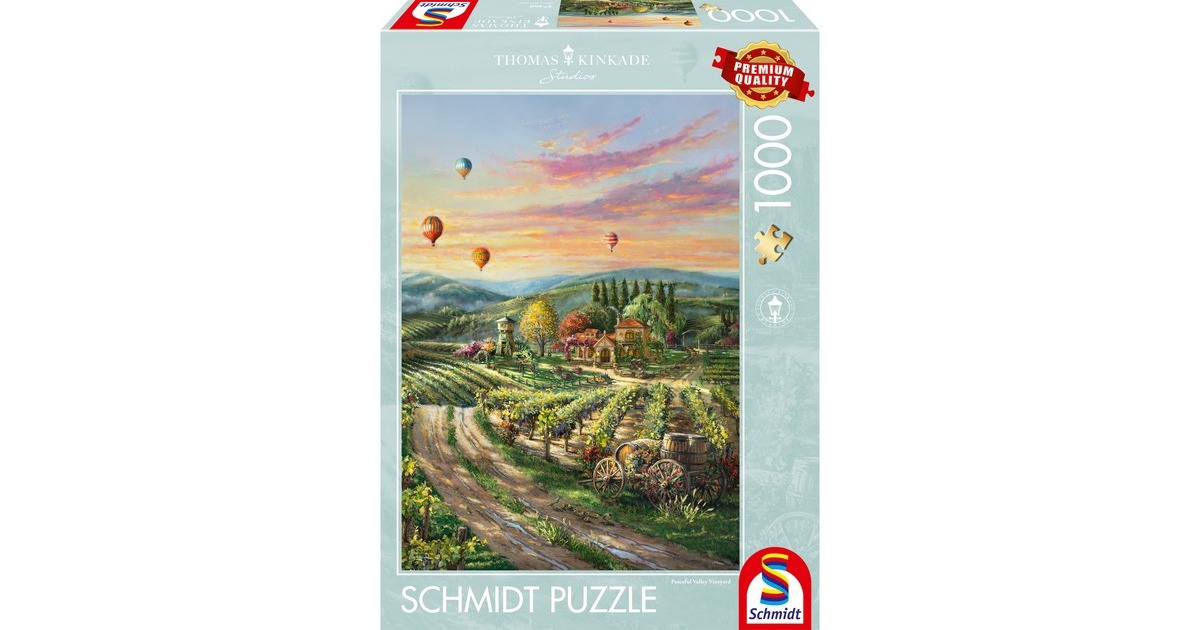 Schmidt Spiele Thomas Kinkade Studios: Peaceful Valley Vineyard, Puzzle
