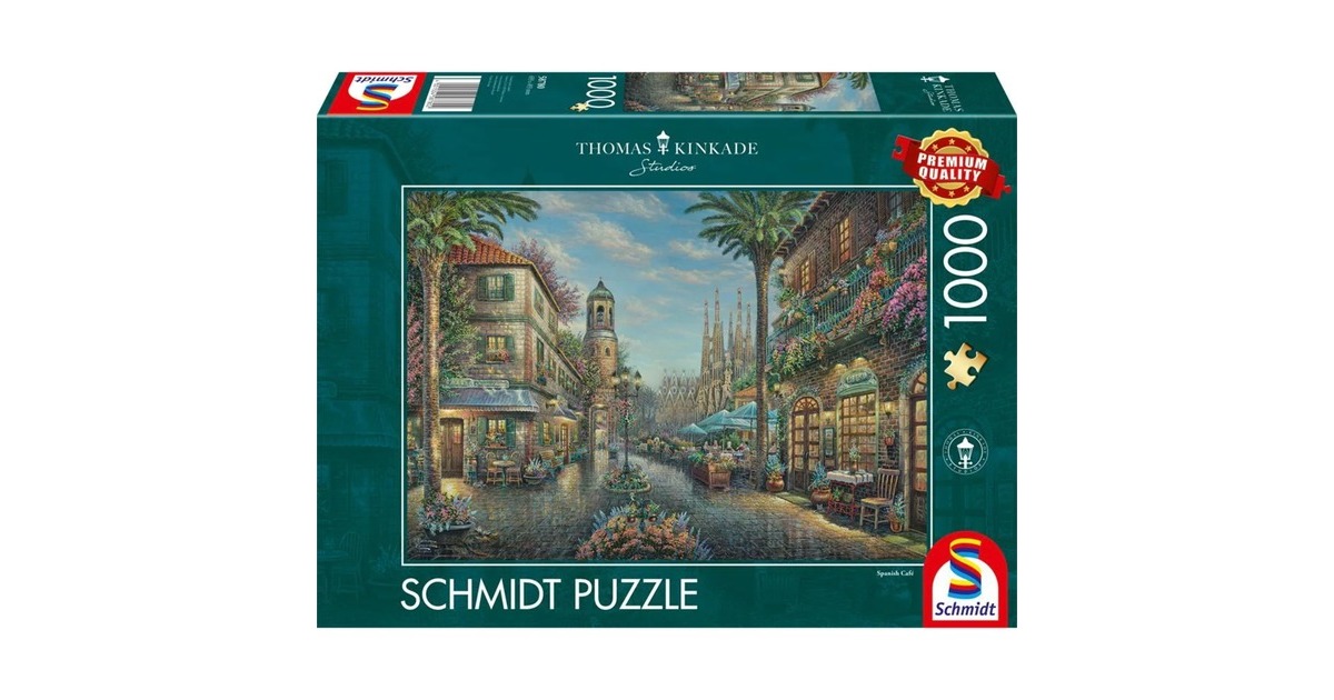Schmidt Spiele Thomas Kinkade Studios: Spanisches Straßencafé, Puzzle(1000 Teile)