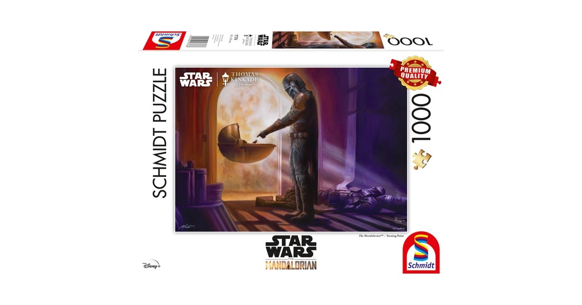 Schmidt Spiele Thomas Kinkade Studios: Star Wars The Mandalorian - Turning Point, Puzzle