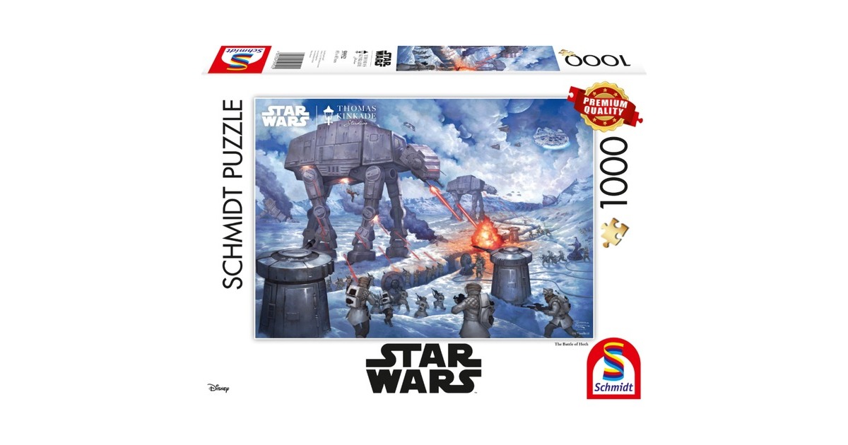 Schmidt Spiele Thomas Kinkade Studios: Star Wars - Die Schlacht von Hoth, Puzzle(1000 Teile)