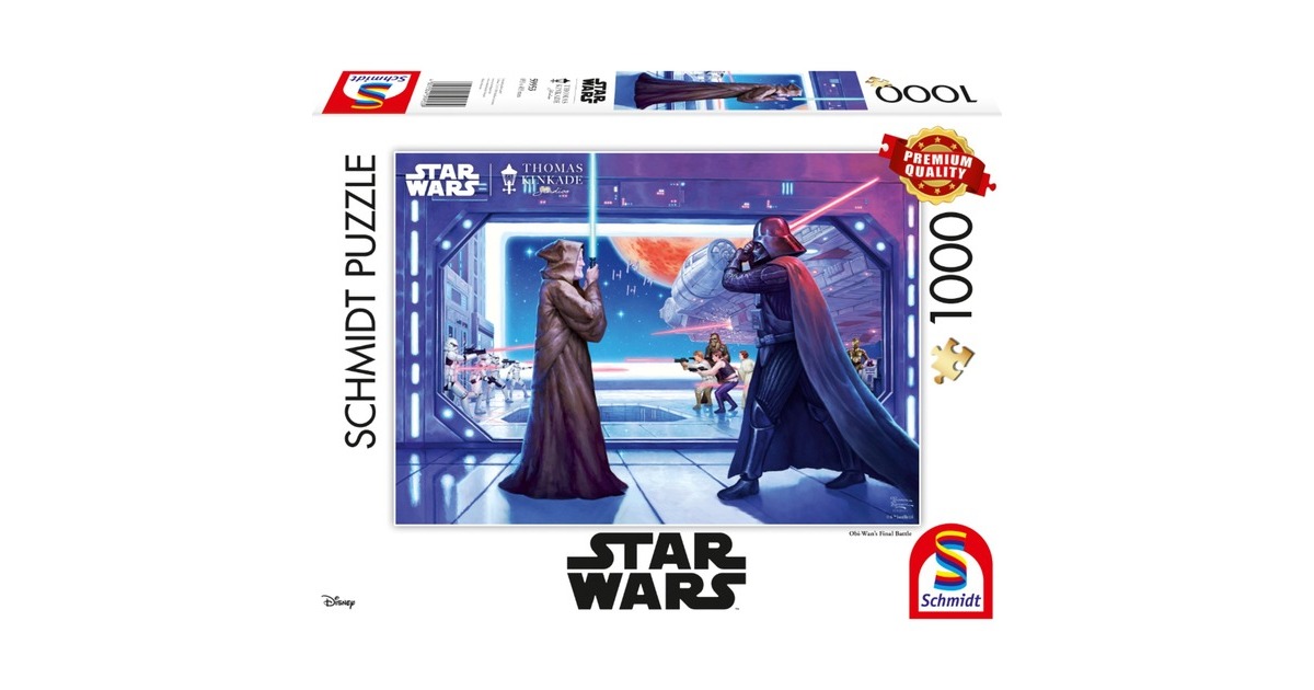 Schmidt Spiele Thomas Kinkade Studios: Star Wars - Obi Wan's letzter Kampf, Puzzle(1000 Teile)