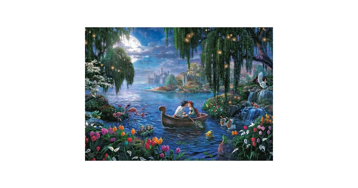 Schmidt Spiele Thomas Kinkade Studios: The Little Mermaid and Prince Eric, Puzzle(Disney Dreams Collections)
