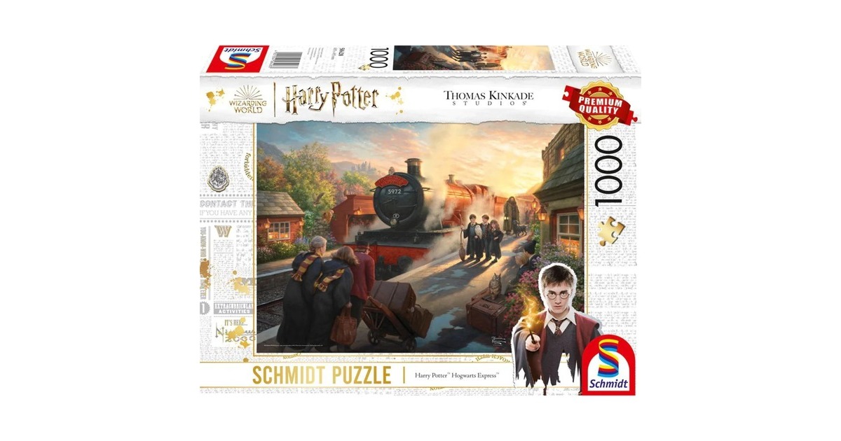 Schmidt Spiele Thomas Kinkade Studios: Wizarding World Harry Potter Hogwarts Express, Puzzle(1000 Teile)