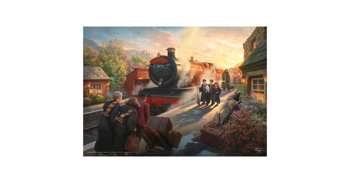 Schmidt Spiele Thomas Kinkade Studios: Wizarding World Harry Potter Hogwarts Express, Puzzle(1000 Teile)