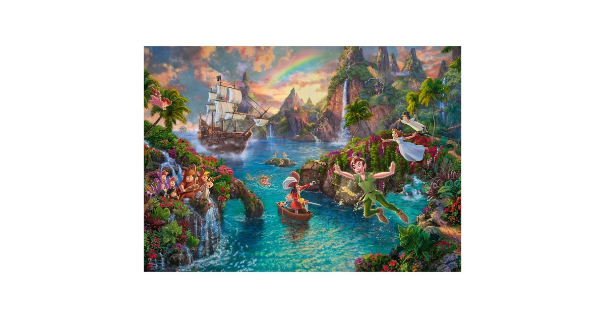 Schmidt Spiele Thomas Kinkade: Painter of Light - Disney, Peter Pan, Puzzle(1000 Teile)