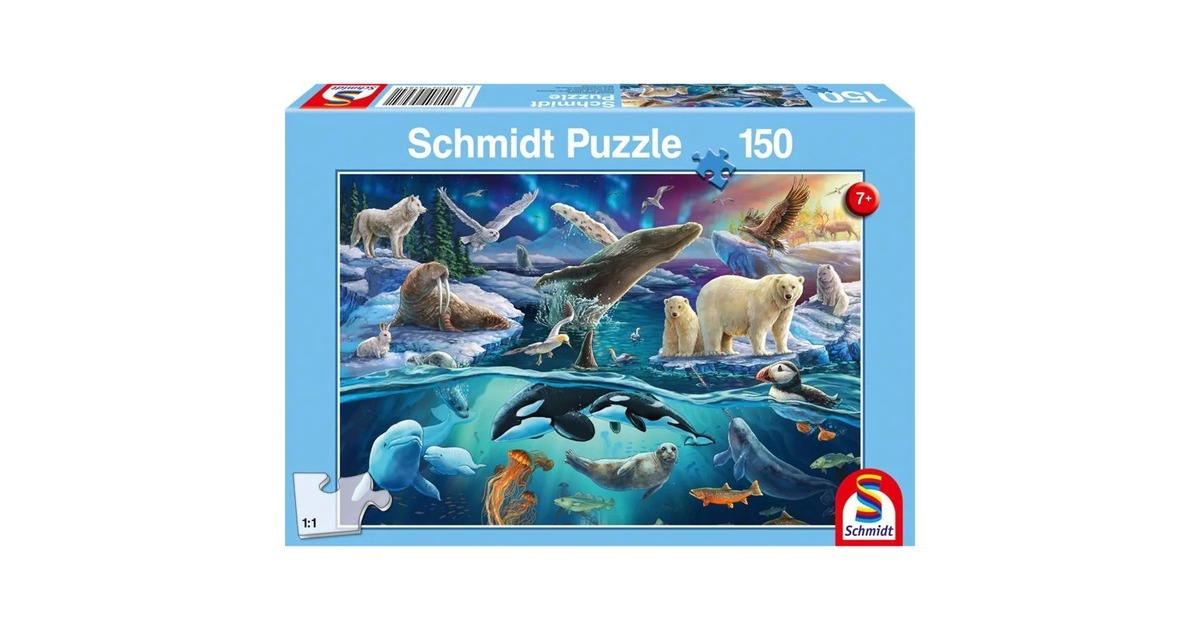Schmidt Spiele Tiere in der Arktis, Puzzle(150 Teile)