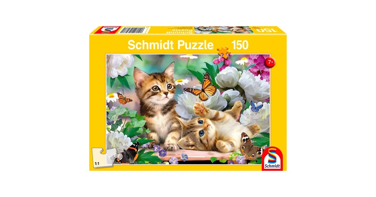 Schmidt Spiele Verspielte Katzenbabys, Puzzle(150 Teile)