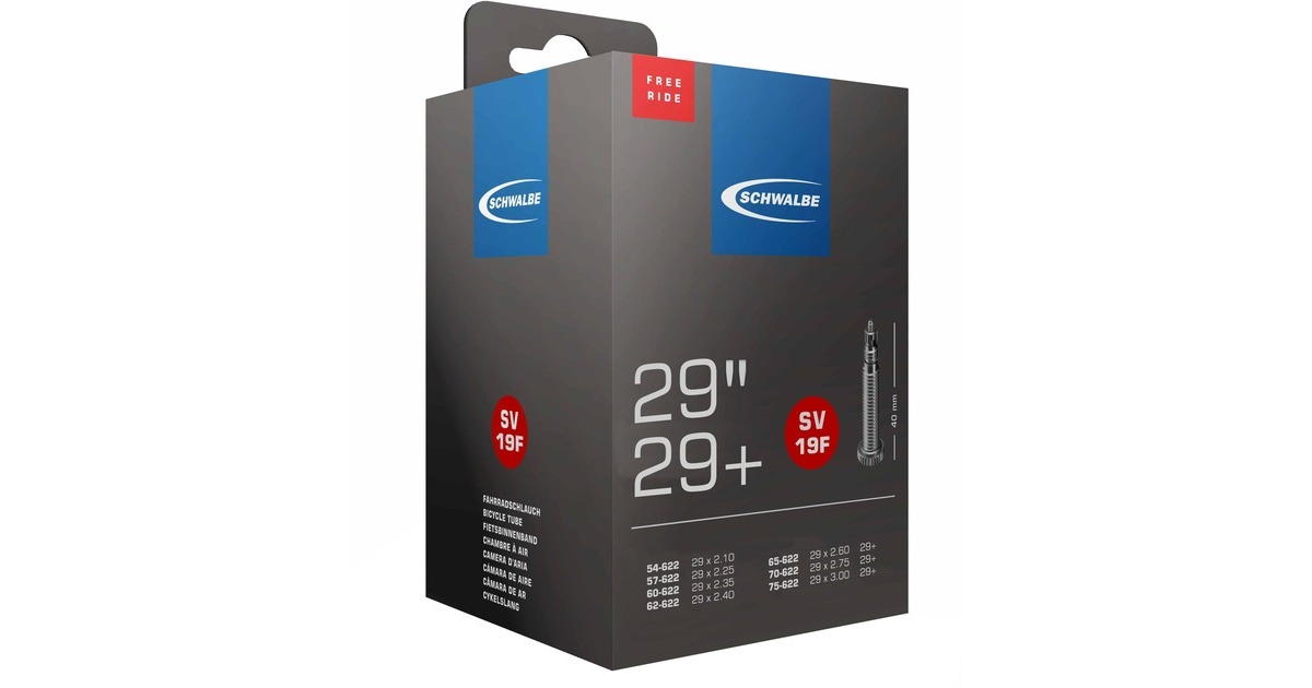 Schwalbe Fahrradschlauch Nr. 19F FREERIDE, 54/75 - 584/622(Sclaverandventil (SV/FV) 40mm)