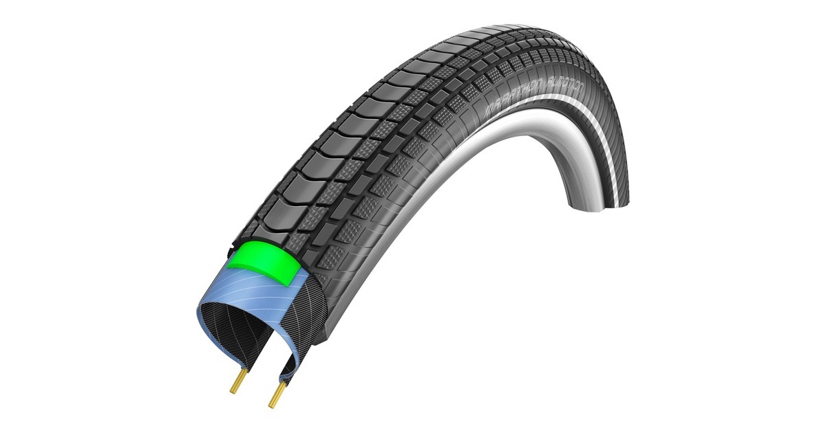 Schwalbe MARATHON, Reifen(schwarz, Drahtreifen, ETRTO 32-622)