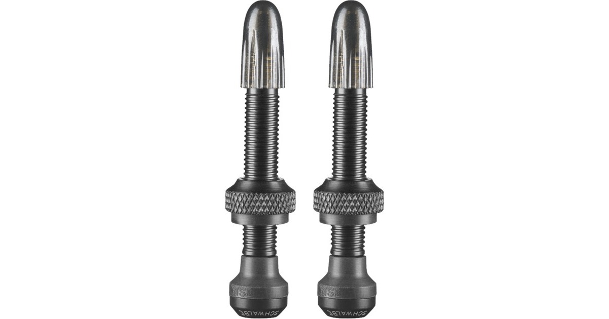 Schwalbe Schwalb Tubeless-Ventil, 40mm(schwarz, 2er Set)