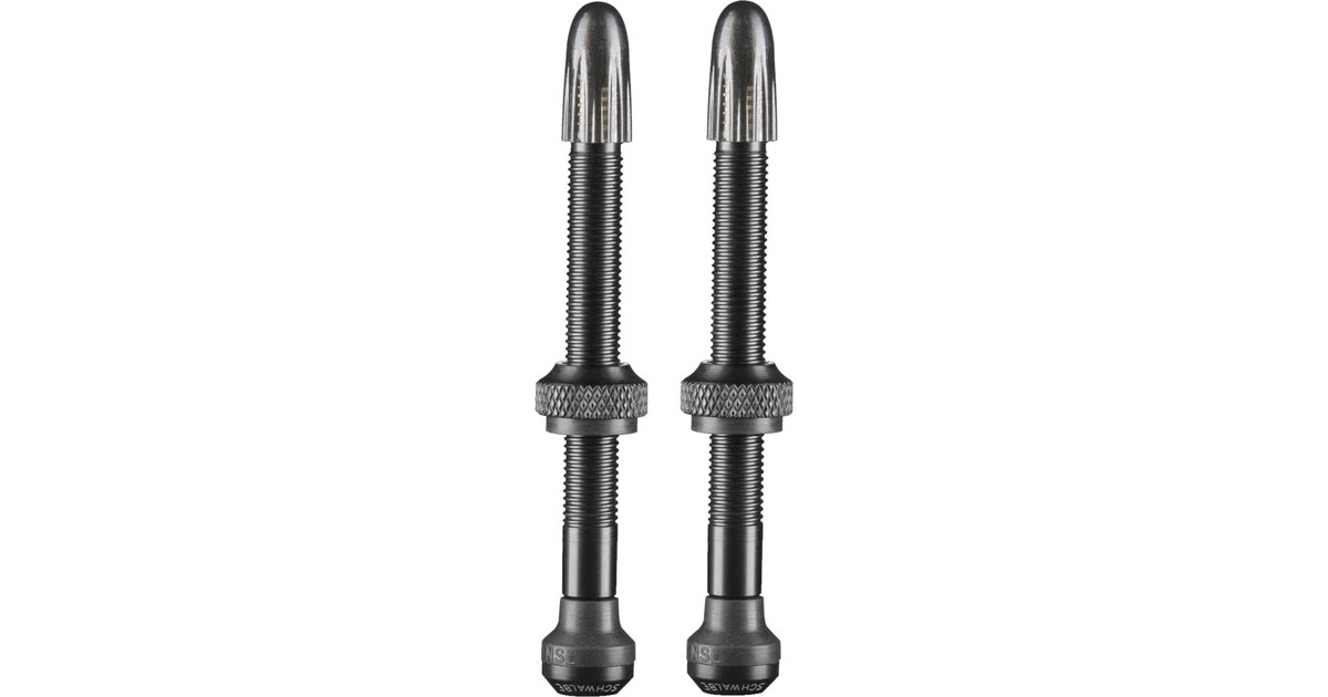 Schwalbe Schwalb Tubeless-Ventil, 60mm(schwarz, 2er Set)