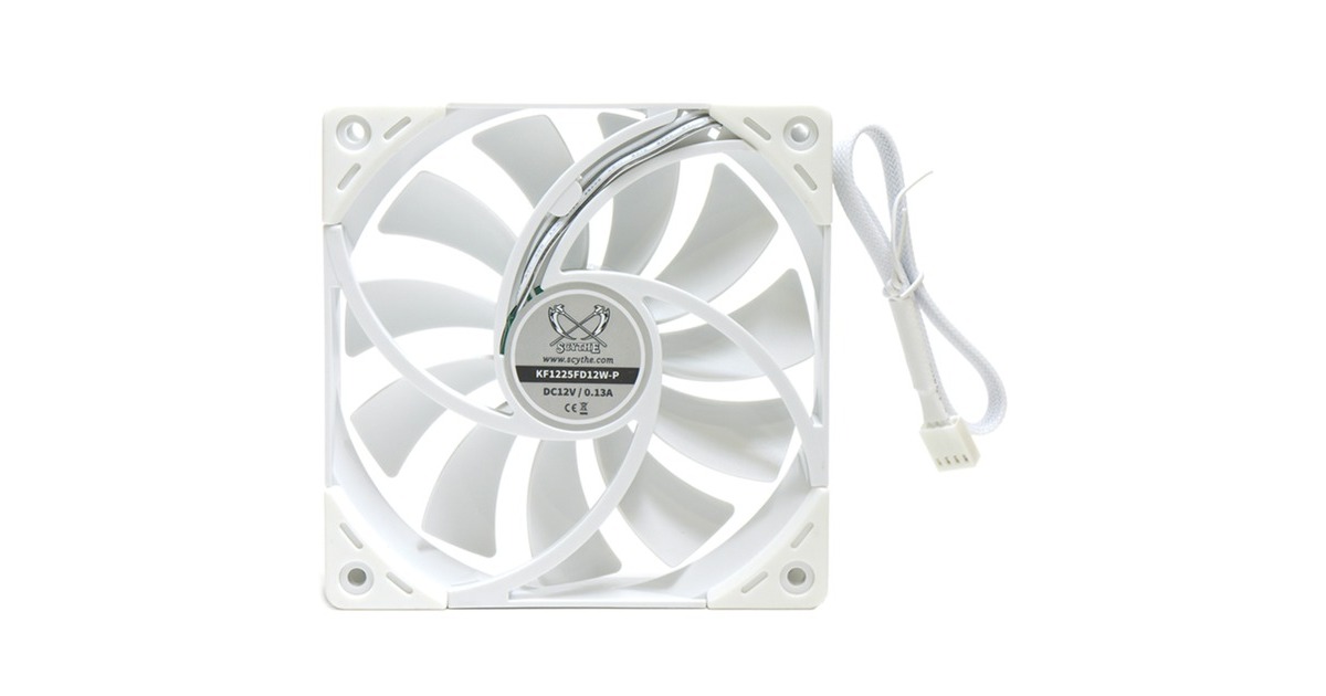 Scythe Kaze Flex 120 WEISS PWM 120x120x27, Gehäuselüfter(weiß)