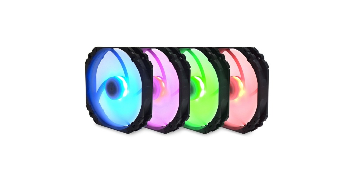 Scythe Kaze Flex 140 RGB, Gehäuselüfter(schwarz/transparent)