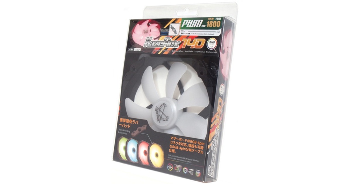 Scythe Kaze Flex 140 RGB, Gehäuselüfter(schwarz/transparent)