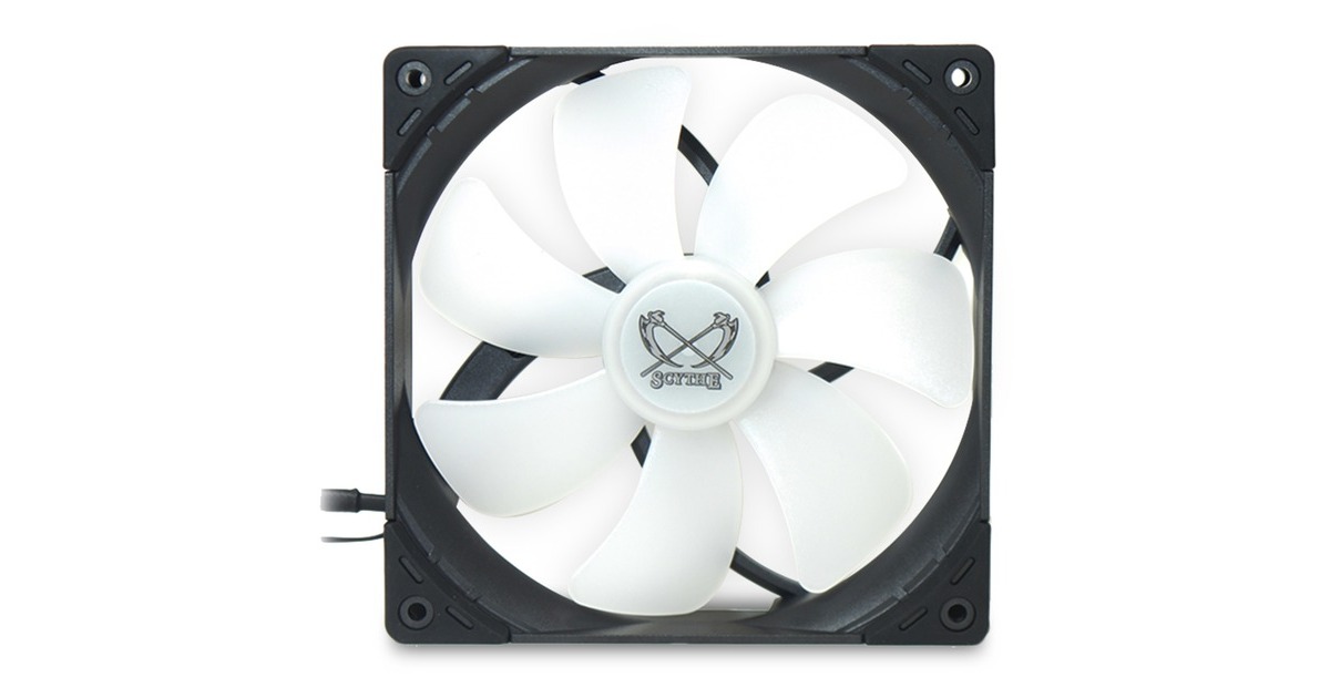 Scythe Kaze Flex 140 Square RGB PWM 140x140x27, Gehäuselüfter(schwarz/transparent, 1200 U/min)