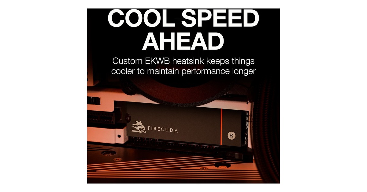 Seagate FireCuda 530 500 GB mit Kühlkörper, SSD(schwarz, PCIe 4.0 x4, NVMe 1.4, M.2 2280)