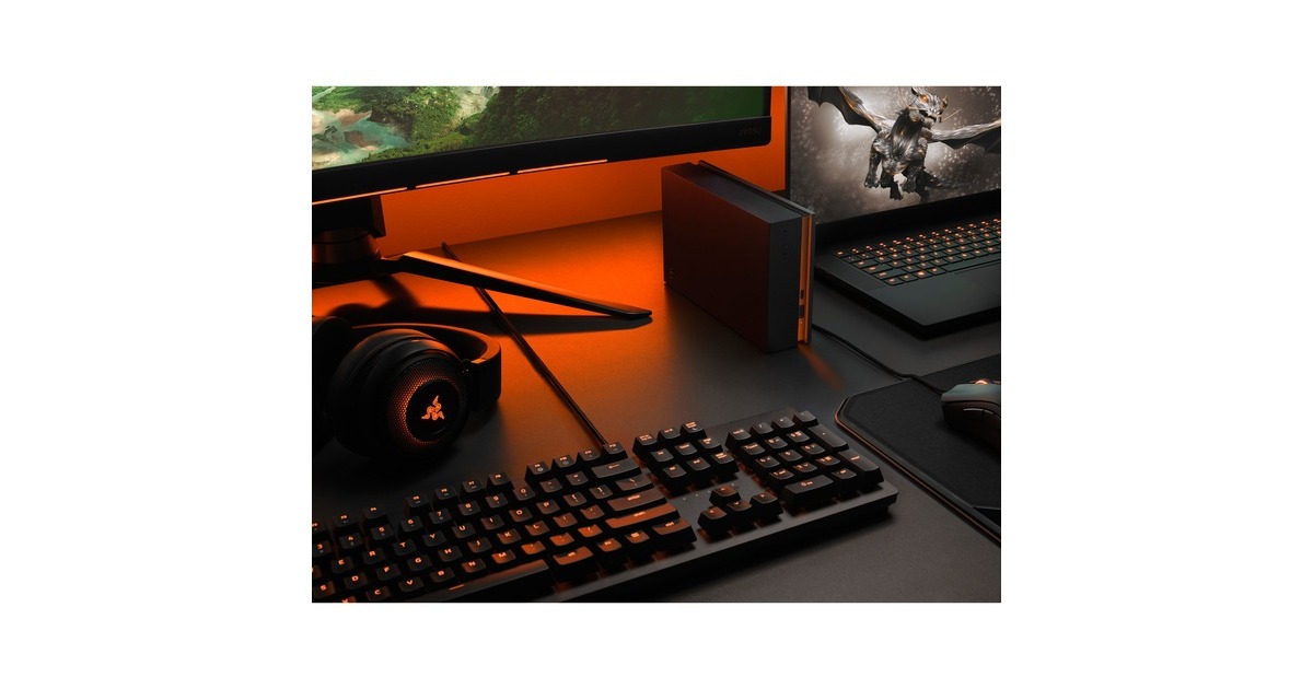 Seagate FireCuda Gaming Hub 8 TB, Externe Festplatte(schwarz, Micro-USB-B 3.2 Gen 1 (5 Gbit/s))