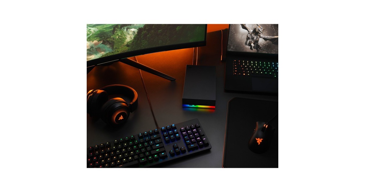 Seagate FireCuda Gaming Hub 8 TB, Externe Festplatte(schwarz, Micro-USB-B 3.2 Gen 1 (5 Gbit/s))