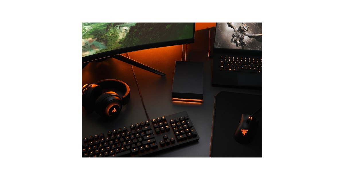 Seagate FireCuda Gaming Hub 8 TB, Externe Festplatte(schwarz, Micro-USB-B 3.2 Gen 1 (5 Gbit/s))