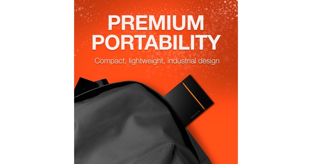 Seagate FireCuda Gaming SSD 2 TB, Externe SSD(schwarz, USB-C 3.2 Gen 2x2 (20 Gbit/s))