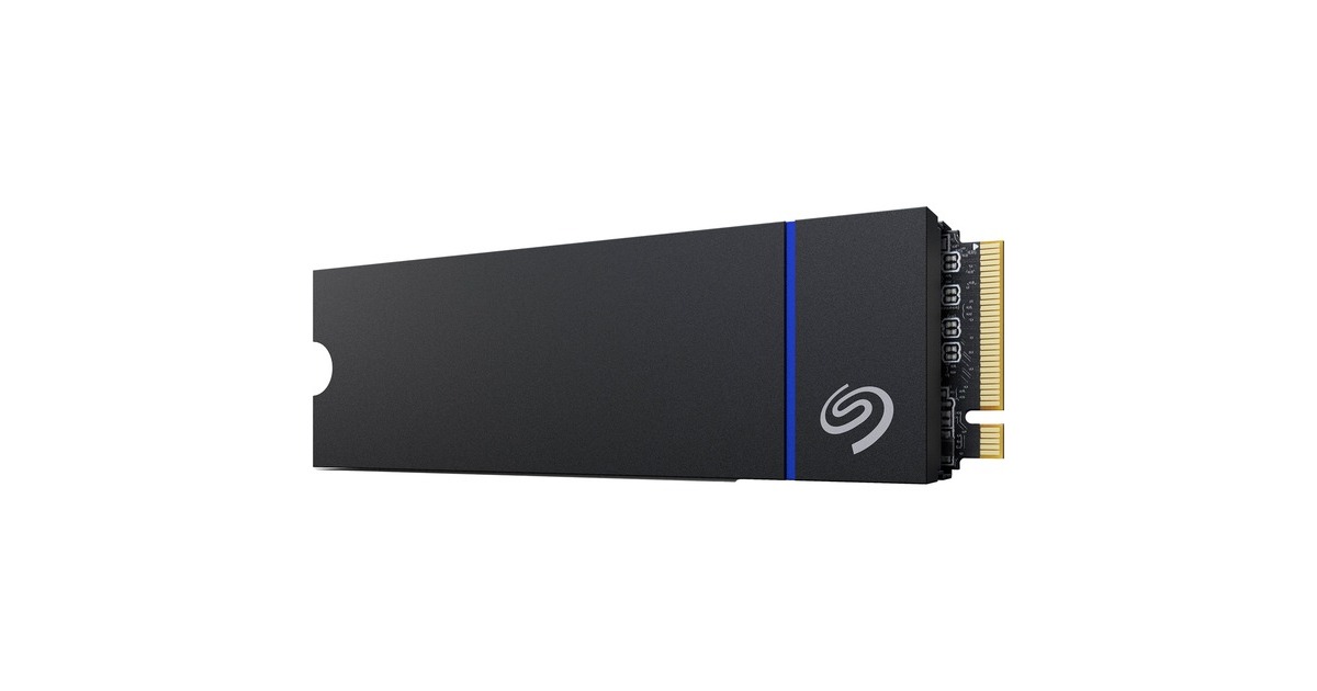 Seagate Game Drive PS5 NVMe SSD 1 TB(PCIe 4.0 x4, NVMe 1.4, M.2 2280 mit Kühlkörper)